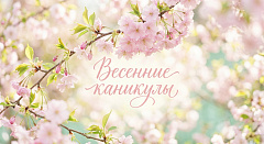 Весенние каникулы 2026 г.