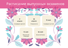 Расписание выпускных экзаменов, темы и билеты